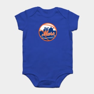 Hot Mess Baseball Parody Baby Bodysuit